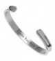 Mother's Day Gifts"I Love You Mom"Cuff Bangle For Mom and Daughter Birthdays (Silver) - CW17XQ7D3Y0