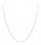 Gem Avenue 925 Sterling Silver 1mm Sturdy Box Link Chain Necklace (14" - 30" Available) - CM1117IC5YZ