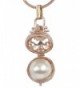 Dahlia Womens Pendant Necklace Pearl in Women's Pendants