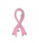 Bling Jewelry Breast Cancer Awareness Pink Ribbon Pin Enamel Silver Plated - C9115W00MVR