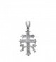 DTLA Sterling Silver .925 Crucifix Caravaca Cross Charm Pendant - CN11PFT4QT9