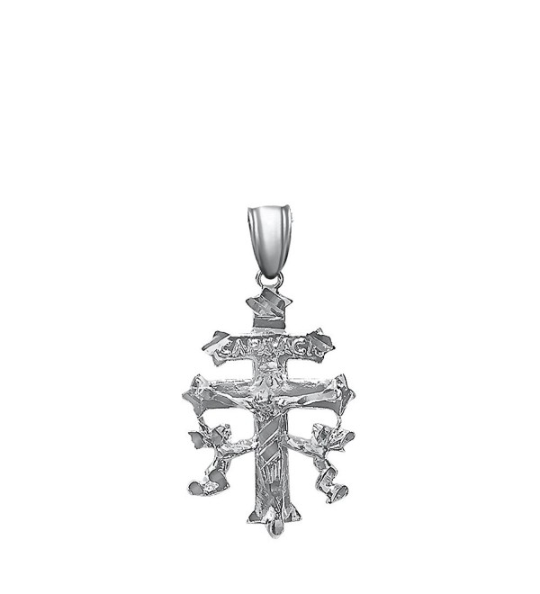 DTLA Sterling Silver .925 Crucifix Caravaca Cross Charm Pendant - CN11PFT4QT9