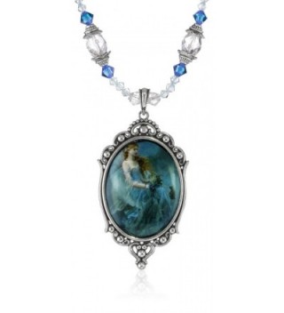 (12 Styles) Munro Dragonsite Beautiful Vanities Necklace Choker - Wind Moon (Crystal) - C0115ZUOREH