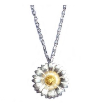 Helen de Lete Sunflower Little Daisy Sterling Silver Collar Necklace - C112N38F88S