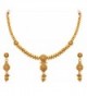 JFL - Traditional Ethnic One Gram Gold Plated Designer Necklace Set with Earring for Girls and Women - C412N4SAAKP
