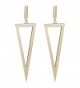 LILIE&WHITE Metal Triangle Danlge Drop Earrings For Women Costume Jewelry - Gold - CN17YIM97XQ