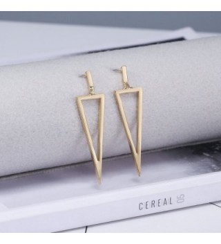 LILIE WHITE Geometric Triangle Earrings in Women's Drop & Dangle Earrings