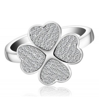 Lucky Dora Platinum Four leaf Zirconia