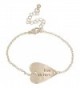 Heirloom Finds Live in Love Sideways Heart Bracelet in Matte Gold Tone - CN11EHX98GZ