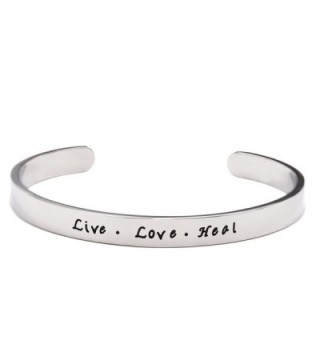 Nurse Gift Live Love Heal Cuff Bracelet RN Nursing Student Gift for Graduation - Bracelet - C0187R26SRS