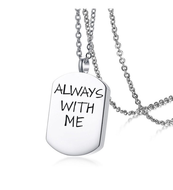 TTVOVO Stainless Steel Pendant Cremation - ALWAYS WITH ME-Steel - CO1802Z0E6L