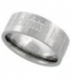 Stainless Steel 8mm I HAVE FOUND THE ONE IN WHOM MY SOUL DELIGHTS Wedding Ring Comfort-Fit- sizes 8 - 14 - CK113U6T3KL
