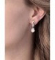 Mariell Vintage Wedding Earrings Platinum in Women's Drop & Dangle Earrings