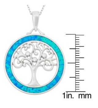 Sterling Silver Created Circle Pendant