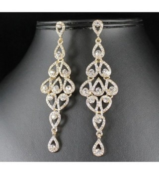 Janefashions AUSTRIAN RHINESTONE CHANDELIER EARRINGS in Women's Drop & Dangle Earrings