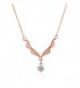 18k Gold-Plated Austrian Crystal Victoria Pendant Necklace Afterglow Jewelry - CD12JMYRDER