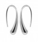 1 Pair Womens Fashion Silver Tone Teardrop Hook Earrings Jewelry Gift - C111VH5RWY1