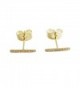 HONEYCAT Skinny Midi Crystal Bar Earrings in Gold- Rose Gold- or Silver | Minimalist- Delicate Jewelry - Gold - C9185L5UAWR