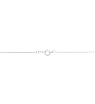 Pendant Necklace Diamonds Sterling Silver in Women's Pendants