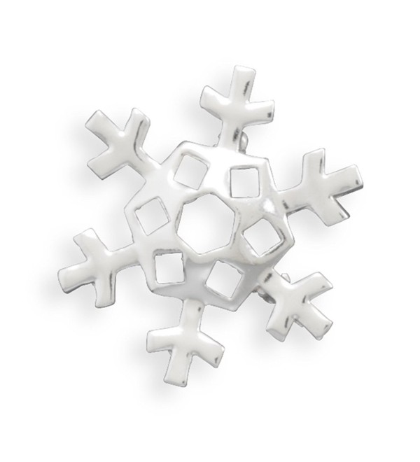 Snowflake Fashion Pin or Pendant Silver-plated - C4112X0VSTJ