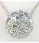 Silver tone Necklace Crystals Jewelry Nexus in Women's Chain Necklaces