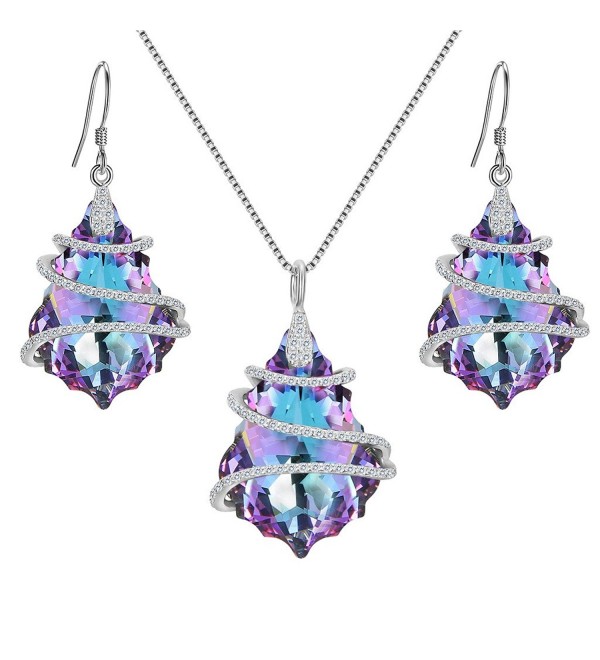 EVER FAITH Sterling Baroque Swarovski - 1-Vitrial Light Purple - CI17YTI68YR