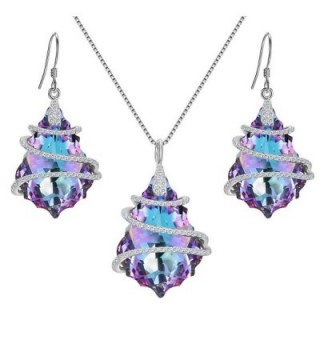 EVER FAITH Sterling Baroque Swarovski - 1-Vitrial Light Purple - CI17YTI68YR