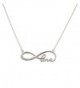Lux Accessories Love You To Infinity And Back Cursive Pendant Necklace. - CX11WJLGHM5