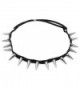 Multifunctional Cool Punk Stud Rivet Spike Collar Necklace Bracelet Headband - CE11C69PY5B