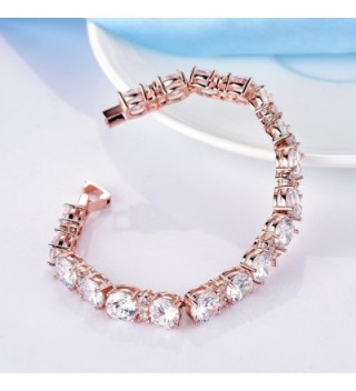 GULICX Gleaming Zirconia Crystal Bracelet in Women's Tennis Bracelets