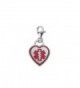 Divoti Custom Engraved Premier 316L Medical Alert ID Heart Charm w/ Lobster Clasp - CS12IKZ3FOL