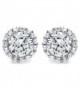 Diamoni Collection Rhodium Sterling Earrings