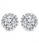 Diamoni Collection Rhodium Sterling Earrings