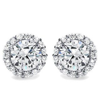 Diamoni Collection Rhodium Sterling Earrings