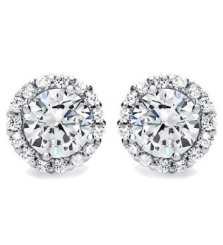 Diamoni Collection Rhodium Sterling Earrings