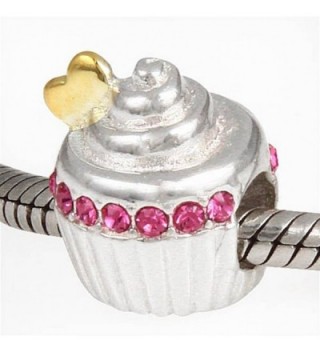 Choruslove Cupcake Golden Bracelet Crystal in Women's Charms & Charm Bracelets