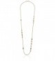 1928 Jewelry Gold-Tone Light Purple and Simulated Pearl Long Strand Necklace- 42" - CI12DOP8AMN