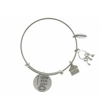 Estate Realtor Silver Expandable Bracelet