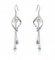 SBLING Platinum-Plated Multi-Teardrop Earrings Made with Swarovski Crystals - C312O2YNZOO