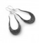 Oxidized Sterling Delicated Filigree Earrings