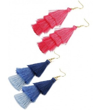 FINREZIO Dangle Tassel Earring Gradient