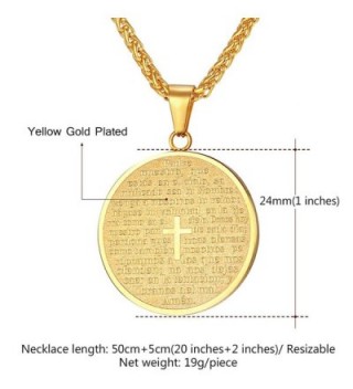 U7 Christain Pendant Necklace Catholic