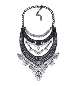 Statement Necklace Black White NABROJ - Black and White - CO180HACZOO