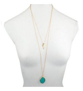 Lux Accessories Turquoise Teardrop Arrowhead