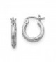 ICE CARATS Sterling Earrings Classic in Women's Hoop Earrings