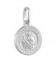 Dainty Sterling Silver Medal Necklace in Women's Pendants