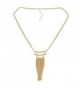 Onnea Plated Horizontal Tassel Necklace