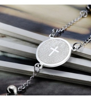 Flongo Vintage Stainless Crucifix Necklace