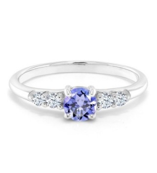 Tanzanite Created Sapphire Sterling Silver