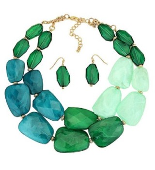 Rosemarie Collections Polished Statement Necklace